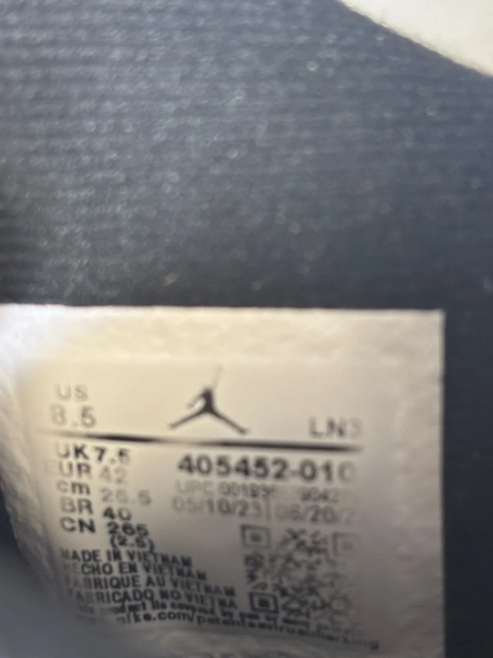 🖤 Nike Air Jordan Retro Black Cat Men's 8.5 405452-010 All Black Sneakers 🖤 - Picture 10 of 12